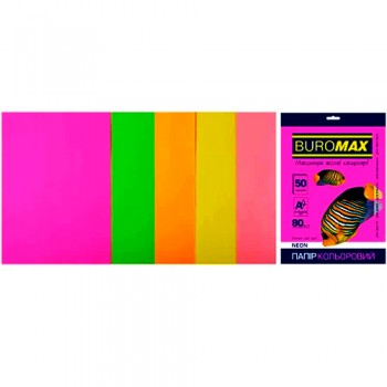 Папір кольоровий для друку NEON BUROMAX від А-Плюс: каталог, види, ціни  