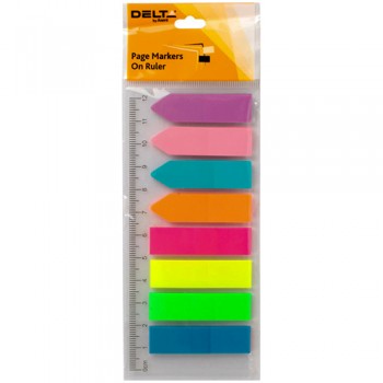 Закладки з клейким шаром пластикові Neon Delta by Axent D2450-01, D2450-02: каталог, види, ціни
