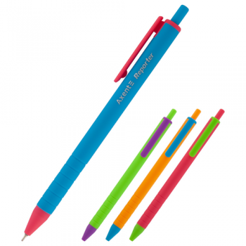 Ручка масляна автоматична Axent Reporter Color AB1069-А від А-Плюс: каталог, види, ціни