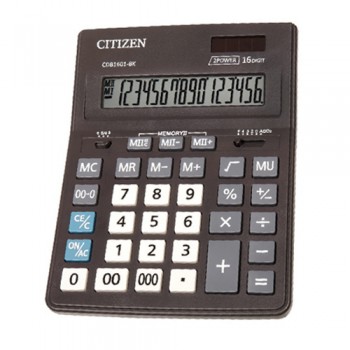 Калькулятор бухгалтерський Citizen CDB1201-BK, CDB1401-BK, CDB1601-BK, 200 x 155 x 31 мм: каталог, види, ціни 