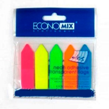 Закладки з клейким шаром пластикові "Стрілки" Neon Economix E20946: каталог, види, ціни