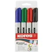 Набір маркерів для фліпчартів Kores XF2 K21344, 2-3 мм, 4 кольори в блістері