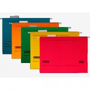 Файли підвісні картонні з індексом Buromax BM.3350, асортимент кольорів