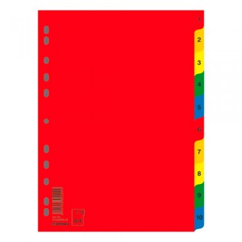 Розділювач аркушів кольоровий (з цифрами)Donau від А-Плюс: каталог, види, ціни