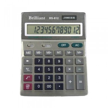 Калькулятор настільний Brilliant BS-812, 176 х 140 x 46 мм: каталог, види, ціни 