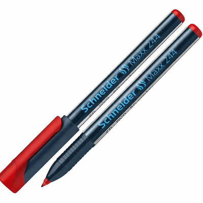 Купити Маркер CD-Liner Schneider MAX 244 червоний 0.7mm S124402 &mdash; фото в магазині ТД А-плюс