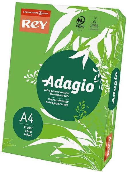 Купити Папір кольоровий А4 Adagio інтенсив т-зелений 52 Deep Green 80г 500 арк. &mdash; фото в магазині ТД А-плюс