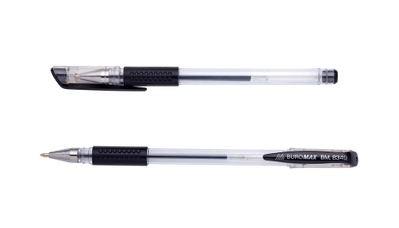 Купити Ручка гелева Buromax FORMULA GRIP Jobmax чорна 0,7мм BM.8349-02 &mdash; фото в магазині ТД А-плюс