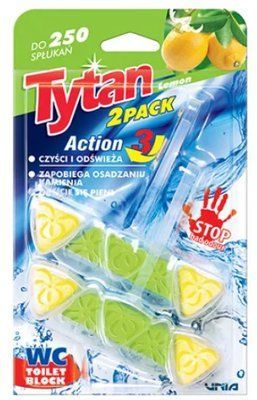 Купити Засіб Туалетний ароматизатор TYTAN Лимон 2*40гр 53221 &mdash; фото в магазині ТД А-плюс