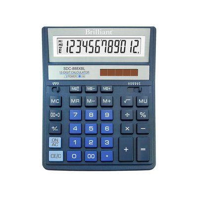 Купити Калькулятор Citizen 12 розрядів 158х203х31мм синій SDC 888 XBL &mdash; фото в магазині ТД А-плюс