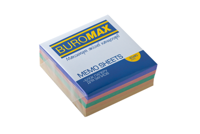 Купити Записник 80*80 30мм Buromax Декор проклеєний BM.2272 &mdash; фото в магазині ТД А-плюс