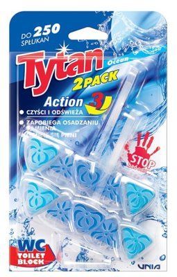 Купити Засіб Туалетний ароматизатор TYTAN Океан 2*40гр 53211/53231 КВІТИ &mdash; фото в магазині ТД А-плюс
