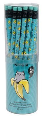 Купити Олівець графітовий з гумкою KITE Bananas K-21-056-4 &mdash; фото в магазині ТД А-плюс