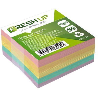 Купити Записник 85*85*40мм Fresh Up не клеєний класика FR-3211 &mdash; фото в магазині ТД А-плюс