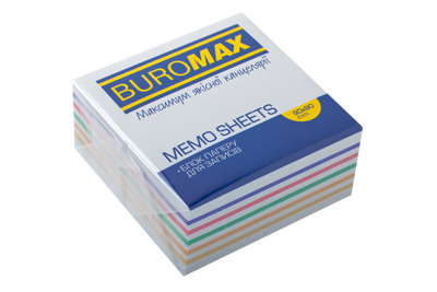 Купити Записник 90*90 400 аркушів Buromax Райдуга проклеєний BM.2244 &mdash; фото в магазині ТД А-плюс