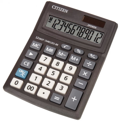 Купити Калькулятор Citizen CМB-1201 BK &mdash; фото в магазині ТД А-плюс