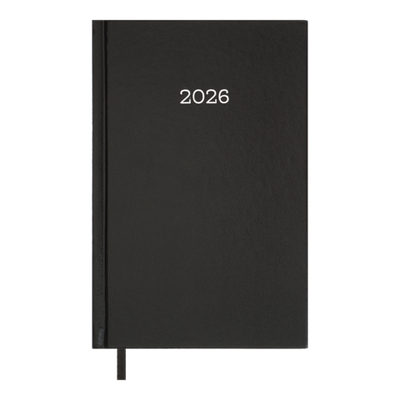 Купити Щоденник А5 датований 2026 Buromax SIMPLE бумвініл чорний BM.21166-01 &mdash; фото в магазині ТД А-плюс